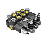 1/2 " Bsp , 1 - 6 Banca Idraulico Monoblocco Valvola, 90 Lpm , D / Agendo, Molla