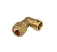 1/2" BSP male Thread Elbow Brass Fit 15mm OD Tube Coupler Adapter Connector
