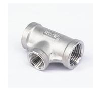 1/2" BSP To 3/8" BSP Female Thread 304 Stainless Reducing Tee 3 Way Connector Pipe Fitting water oil air
