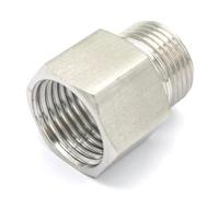 1/2" BSPP Female to M20x1.5mm Metric Male Threaded 304 Stainless Steel Pipe Fitting Adapter 250bar