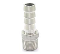 1/2" BSPT Male x 15mm Hose Barbed 304 Stainless Steel Pipe Fitting Hose tail Connector 230 PSI