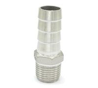 1/2" BSPT Male x 19mm Hose Barbed 304 Stainless Steel Pipe Fitting Hose tail Connector 230 PSI