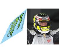 1/2 Decals per Jenson Button 2009 Helmet (Water Decal) TBD1089