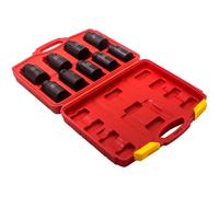 1/2" Drive 29mm-38mm Sockets 6 Sided Deep Impact Socket Set Alloy Steel 9pcs