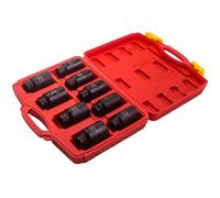1/2" Drive 29mm-38mm Sockets 6 Sided Deep Impact Socket Set Alloy Steel 9pcs