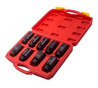 1/2" Drive 29mm-38mm Sockets 6 Sided Deep Impact Socket Set Alloy Steel 9pcs