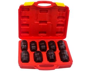 1/2" Drive 29mm-38mm Sockets 6 Sided Deep Impact Socket Set Alloy Steel 9pcs