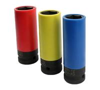 1/2 "Drives Impatti Lugs Nut Socket Set Drives Profondamente Impatti Presa Accessori Auto 17 19 21MM Parete Wheel Protector Dado Automotive