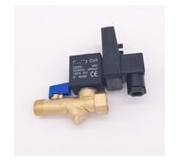 1/2 Elettrovalvola di scarico elettrica 12V 24V 220V 16bar Regolatore di acqua Valvola automatica for compressore a 2 vie in ottone(Etd-b,DC24V)