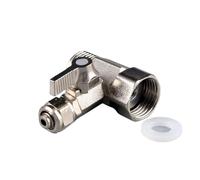 1/2" Female/Male thread 3/8“tube Zinc Alloy Ball Valve RO Water Purifier Adapter Garden Water Tap Connector Hardware Accessories