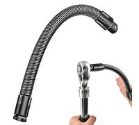 1/2 Flexible Shaft Extension Extender Torque Socket, Ratchet Spanners Electric Wrench Connecting Rod, Flexible Socket Extension Bar, S2 Alloy Steel Bendable Sockets Extender (250mm)