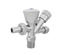 1/2 ingresso presa x 3/4 lavatrice x presa rubinetto m10 valvola cromo