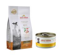 1,2 kg Almo Nature HFC Adult + 12 x 95 g Alimento umido -50% - Pollo + Filetti di Pollo