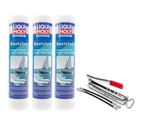 1,2 KG Grasso Liqui Moly Barca Marine Cartuccia Impermeabile + Pistola Silicone