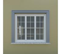 1,2 Metri Listello Facciata L-1 Grigio Di XPS - Semplice Montage, Elegante Optik