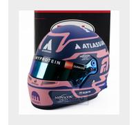 1:2 MINI HELMET Bell Casco F1 Alex Albon #23 2025 Matt Blue Pink MH4100419