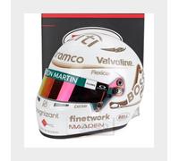 1:2 MINI HELMET Bell Casco F1 Fernando Alonso #14 China Gp 2025 White MH4100447