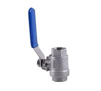 1/2 "NPT 2 vie Leva a sfera a passaggio totale Valvola a sfera acciaio inox 304 a due pezzi Valvola a sfera WOG1000