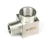 1/2" NPT Female To Male Elbow 304 Stainless Steel Pipe Fitting Water Gas Oil