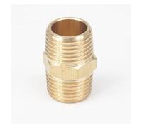 1/2" NPT x 1/2" NPT Male Hex Nipple Brass Pipe Fitting Connector Adapter Water Gas Oil Fuel