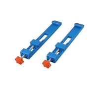 1/2 Pack Adjustable Circular Saw Guide Rail | Milling Positioning Mlamp for 145-208mm Cutting Machines - Precision Base with Locking Fixture for Electric Cutter (2PCS)