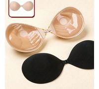 1/2 Paia di reggiseno adesivo invisibile senza spalline, push-up spessore 3 cm, nastro adesivo per sollevamento del seno per seni piccoli e coperture per i capezzoli, adatto per abiti da sposa e da ce