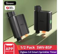 1-2 PCS SONOFF SWV BSP Filettatura Standard Zigbee Smart Valvola di Acqua IP55 Controller Sprinkler Home Automate Irrigazione Alexa Google