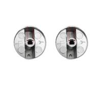 1/2 pezzi 6/8mm manopole di controllo della stufa manopola del piano cottura interruttore gamma pulsante in lega ricambio for forno(2Pcs 6mm)