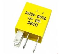 1/2 Pezzi 95224-29750 Compatibile Con H&y&u&n&d&a&i Kia Automotive Lighting Air Conditioner Fan Oil Pump Start Power Relay 4 Pin(Beige 1pcs)