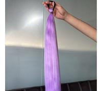 1/2 pezzi Accessori per capelli arcobaleno colorati sfumati - Essenziali per feste, code di cavallo intrecciate, opzioni rosa/blu/viola - Parrucche in fibra sintetica leggere e durevoli, adatte per fe