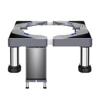 1/2 pezzi Base Lavatrice - Supporto Frigorifero Multifunzionale Base Mobile Regolabile | Robusto Alzata Lavatrice Stendibiancheria per Elettrodomestici 60 x 60 x 20 cm