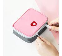 1/2 pezzi Borse portatili per medicinali da viaggio, kit di pronto soccorso a forma di cuore, borsa per la prevenzione della pandemia per borse da viaggio, borse trucco, borse cosmetiche, organizer da