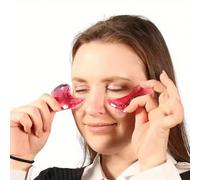 1/2 pezzi Cerotti per gli occhi in gel riutilizzabili, cuscinetti per gli occhi con perle di gel rinfrescanti per alleviare la stanchezza e lo stress agli occhi, maschera per gli occhi con gel caldo/f