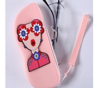 1/2 pezzi Custodia per occhiali in silicone, borsa per conservare gli occhiali, pochette carina impermeabile e antipolvere per conservare gli occhiali, accessori da viaggio, articoli essenziali da via