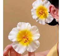 1/2 pezzi Fermaglio per capelli da donna a forma di loto artificiale, dolce, unico, alla moda, elegante e delicato, adatto per uso quotidiano, feste, spiaggia estiva, vacanze 1 pezzo,2 pezziPiantePoli