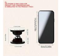 1/2 Pezzi Fermaporta Magnetico Forte, Fermaporta Magnetico Per la Parte Inferiore della Porta, Fermaporta Magnetico, Nastro Adesivo Doppia Faccia, Fermaporta Decorativo Nero Opaco, Riduzione del Rumor