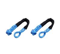 1-2 Pezzi Funi Di Traino For Auto Sintetiche Fuoristrada Gancio Verricello Corda Morbida Grillo 38000 Libbre Cinghia SUV Resistente All'usura For ATV UTV Forte Resilienza(2Pcs Blue)
