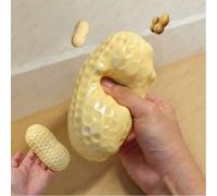 1/2 pezzi Giocattolo anti-stress in silicone a forma di arachide, i piccoli fori sul prodotto sono dovuti al processo di produzione e non sono difetti (si prega di controllare prima la tabella delle t