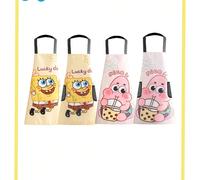 1/2 pezzi Grembiule a tema SpongeBob SquarePants per ragazze delle superiori, nuovo grembiule da lavoro, vestito da festa carino a tema cartone animato, la migliore decorazione per creare un'atmosfera
