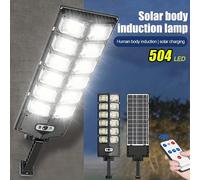 1/2 pezzi Luci solari a 504 LED, Luci a sensore di movimento alimentate a energia solare con telecomando, Fari a LED solari per esterni per cortile, giardino, garage, campeggio, strada, Impermeabilità