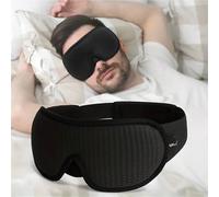1/2 pezzi Maschera per dormire 3D, 100% oscurante, morbida e confortevole, maschera ausilio per il sonno, essenziale per i viaggi, adatta per la scuola, il ritorno a scuola, i viaggi, la casa e altre 