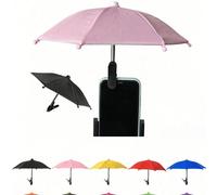1/2 pezzi Mini ombrellino parasole portatile con supporto a molletta universale, protezione solare per esterni per telefoni, Kindle, dispositivi di navigazione, copertura anti-riflesso per schermo del