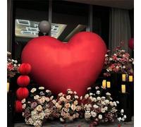1/2 pezzi Palloncini giganti a forma di cuore rosso/rosso rosa in lega di alluminio, adatti per matrimoni, anniversari, fidanzamenti, proposte di matrimonio, feste di compleanno, decorazioni per feste