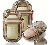 1/2 Pezzi Portasapone portatile e impermeabile con coperchio, portassapone, per bagno, doccia, palestra, scuola, campeggio, viaggio, uso quotidiano all'aperto, accessori per il bagno e la casa, decora