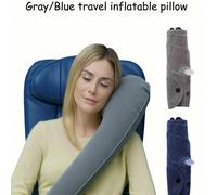 1/2 pezzi Primo cuscino da collo con fascia per il braccio, cuscino da viaggio semplice e pieghevole, si attacca al sedile dell'aereo e dell'auto, accessori da viaggio leggeri e portatili per auto, ae