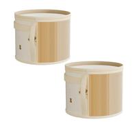 1/2 pezzi Scatola portaoggetti a forma di orso for cappelli Visibile Organizzatore portatile for cappelli Contenitore pieghevole antipolvere for giocattoli Grande capacità 42*28 cm(2PCS color 1)