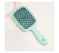 1/2 pezzi set pettine for massaggio del cuoio capelluto pettine scavato shampoo spazzola for massaggio for bottiglia spray for lavaggio dei capelli da bagno(1pc comb Dgreen)