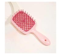 1/2 pezzi set pettine for massaggio del cuoio capelluto pettine scavato shampoo spazzola for massaggio for bottiglia spray for lavaggio dei capelli da bagno(1pc comb Dpink)