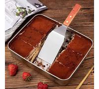 1-2 pezzi Spatola/paletta per tiramisù, stampo/tagliabiscotti per dessert ai frutti di bosco virale, paletta per torte, paletta per trasferire il pane Tagli Unica,2 pezziAcciaio inossidabile