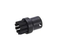 1/2 pezzi Spazzola for motore a vapore Spazzola di pulizia del vapore di ricambio(1pc Black)